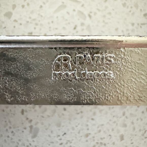 AR Paris Mod Depos Vintage Chain Belt Red Leather Thick Chunky - Picture 7 of 8